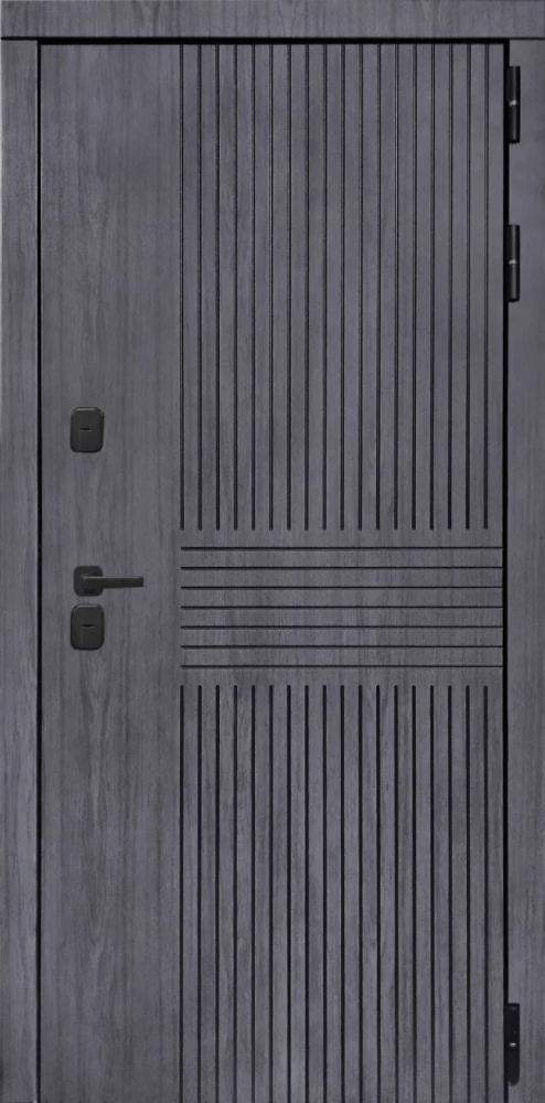 Входная дверь ДвериПРО Берген ФЛЗ-618 Черный кварц DPRO227984 внешняя сторона