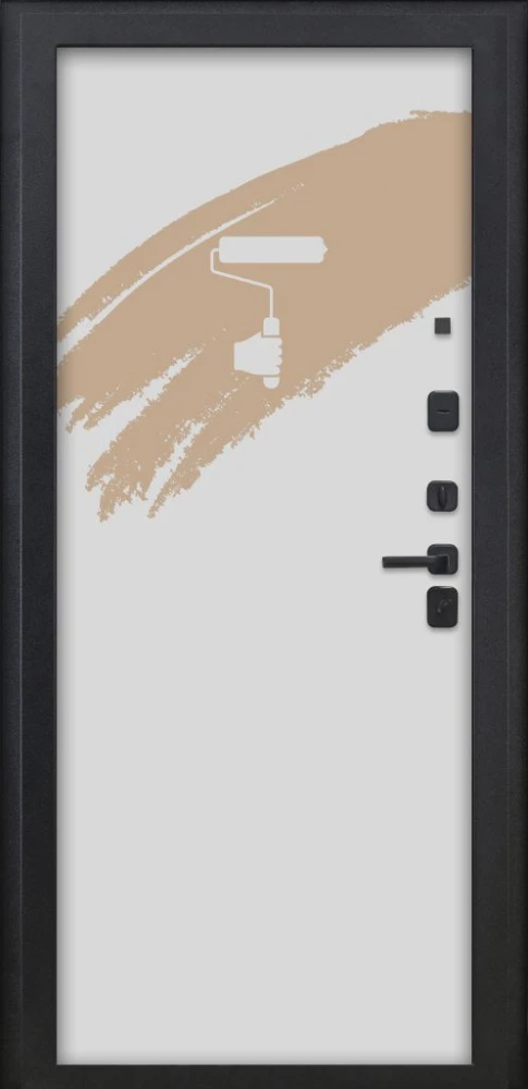 Входная дверь ДвериПРО L-43 Под покраску DPRO220872 внутренняя сторона